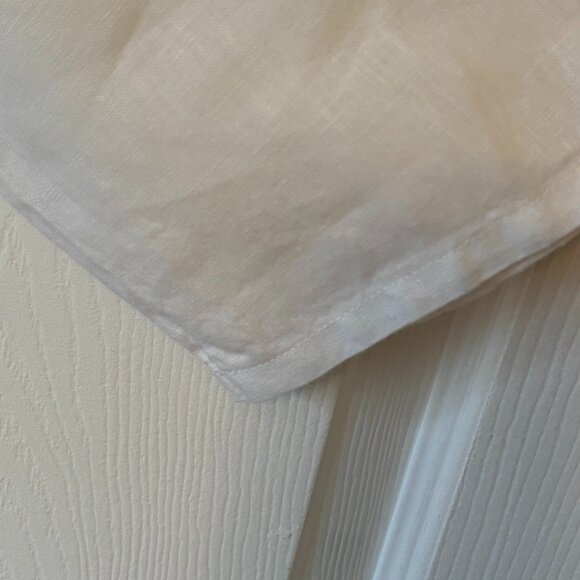 Bryn Walker Linen White Tunic Top with side slits - Picture 13 of 13